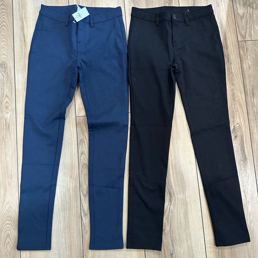 2 pairs of GAP uniform skinny pants size 10 NWT